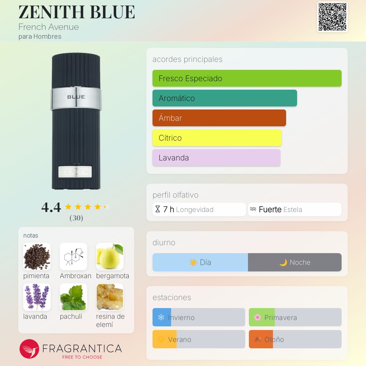 ZENITH BLUE French Avenue